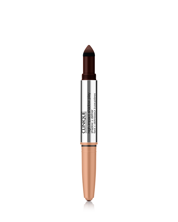 High Impact Shadow Play™ Shadow + Definer, Ένα stick σκιών ματιών με διπλό άκρο για τέλεια ολοκληρωμένο βλέμμα με μία κίνηση. Σε 10 ιδανικά επιμελημένους συνδυασμούς αποχρώσεων.